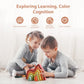 Jetmhh Wooden Rainbow Stacking Toy | House Bulding Block | Montessori Geometry Educational Stacking Game | Learning Educational