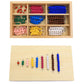 New Sky Montessori Checker Board Beads Early Development Mathematics Material For Kids Wooden Toy Montessori Math Learning Addit