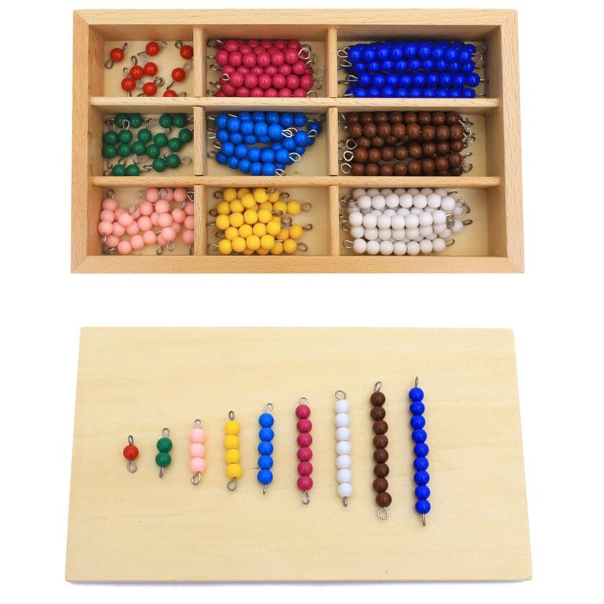 New Sky Montessori Checker Board Beads Early Development Mathematics M ...