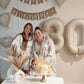 30 Balloon Number, Cream White Number 30Th Birthday Balloons 40 Inch, 30 Years Old Cream White Birthday Decorations For Men Wome
