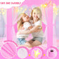 Kixinwa Pink Princess Tent For Girls, Kids Play Tent With Led Small Star Lights, Castle Playhouse Tent For Children Toddlers Ind
