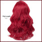 Mermaid Wigs For Kids Girls Long Dark Red Curly Kids Mermaid Wig With Starfish Hair Clips Wave Heat Synthetic Fiber Hair For Chi