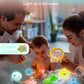 No Hole Light Up Bath Toys, 9Pcs Flashing Colourful Bathtub Mermaid Toy With Storage Bag And Net Fishing For Swimming Pool Party