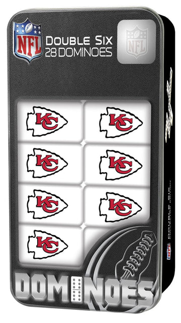 Masterpieces Kids & mature-themeds NFL Kansas City Chiefs Dominoes Game  28 Pieces  Team Gift