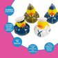 Fun Express Military Rubber Duckies - Set of 12, Yellow, 2 Inch, Rubber, Model FNEIN-16/861