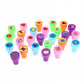 LUCKYBIRD Self-Inking Stamps for Kids - Heart Toy Stamp Set, Funny Plastic Stamps, 26 Count