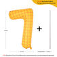 40 In Matte Yellow Number Balloons Helium Foil Mylar Balloon Birthday Party Banquet Decoration Digital 7