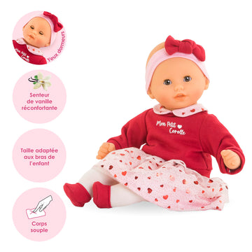 Corolle - My First Doll, Baby Calin Margaux Heart Petals, 30 Cm, From 18 Months, 9000100730