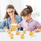 MCGMITT Tea Party Set for Little Girls, 15 Pcs Silicone Tea Set for Kids, Toddler Tea Set with Teapot Tea Cup Coasters Creamer S