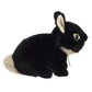 Aurora® Adorable Miyoni® Tots Netherland Dwarf Bunny Stuffed Animal - Lifelike Detail - Cherished Companionship - Black 7.5 Inches