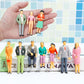 ONEST 16 Pieces 1: 25 Scale Miniature People Figurines Mini Plastic Figurines Dollhouse Accessories Mini Figures Hand Painted St