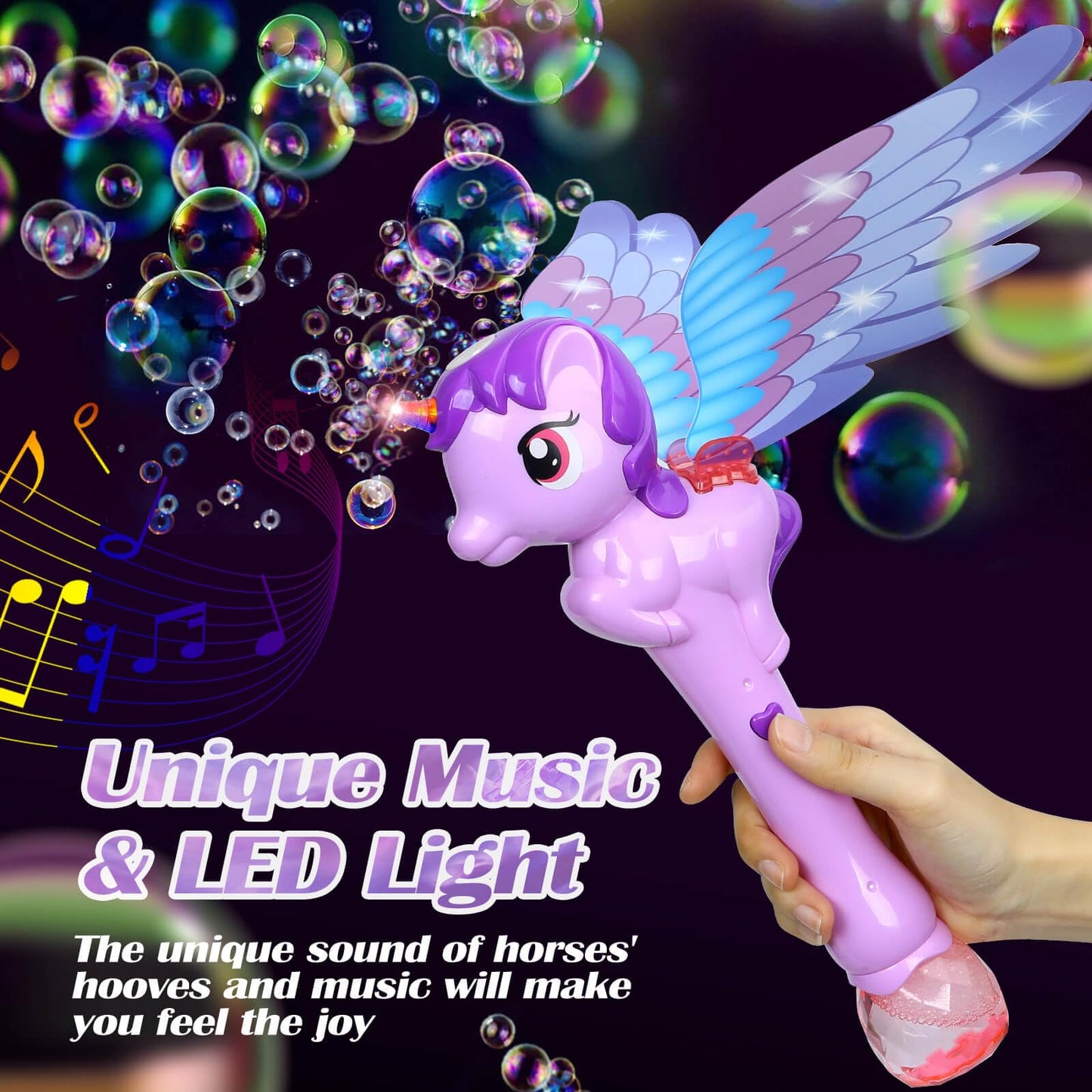 Dolanus Bubble Wands For Kids Toys Ages 3 4 5 Year Old Girl: Unicorn Toys Princess Wand, Toddler Girl Toys Age 3 4-5 6 Years Old
