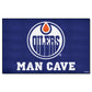 FANMATS 14432 Edmonton Oilers Man Cave Tailgater Rug - 5ft. x 6ft. Sports Fan Area Rug, Home Decor Rug and Tailgating Mat