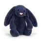 Jellycat Bashful Navy Bunny Stuffed Animal, Medium 12 Inches | Rabbit & Bunny Plush Toy | Classic Children'S Gift
