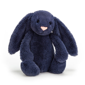 Jellycat Bashful Navy Bunny Stuffed Animal, Medium 12 Inches | Rabbit & Bunny Plush Toy | Classic Children'S Gift