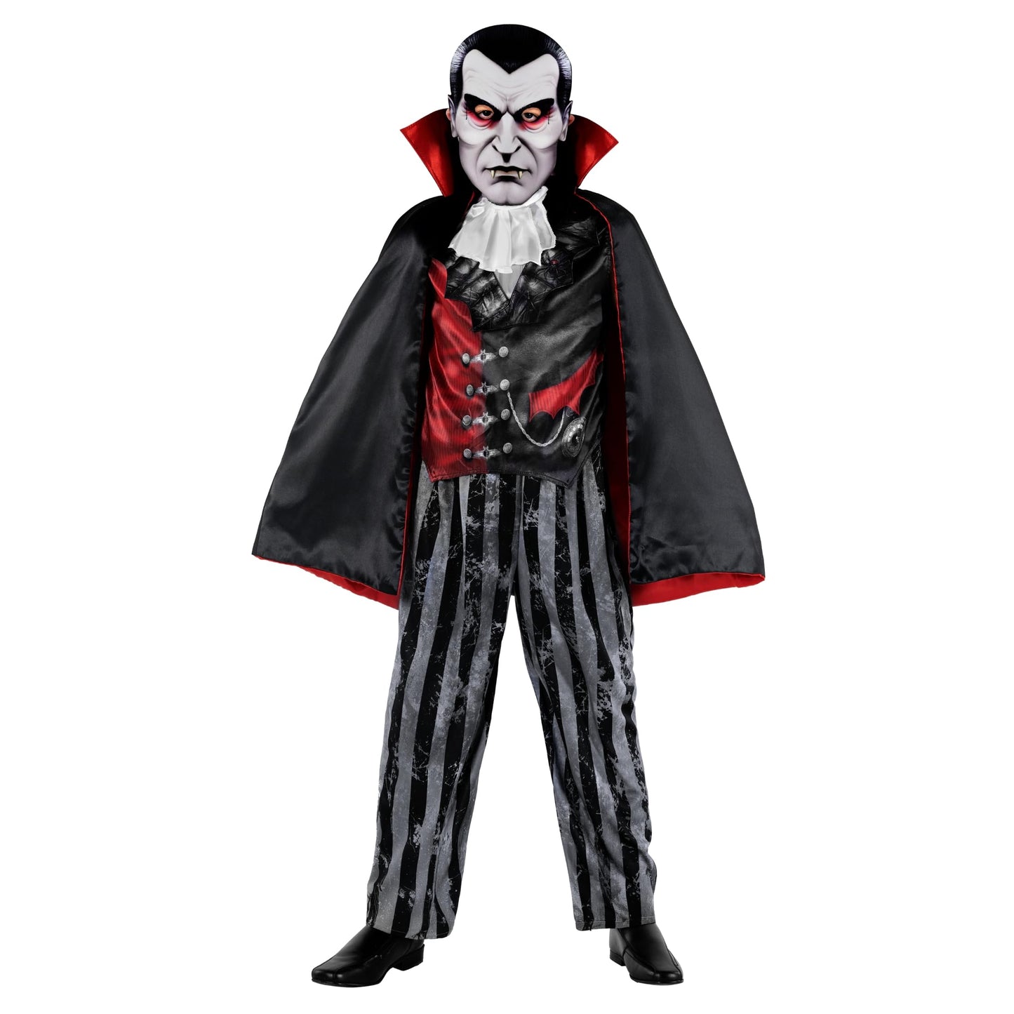 Morph Evil Vampire Costume Boys With Mask, Vampire Costume Kids - Scary Boys Halloween Costumes For Kids Dracula S