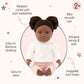 LullaBaby 14 Realistic Baby Doll - Curly Dark-Brown Hair, Brown Eyes, Soft Body, Outfit, Hair Elastics & Pacifier - Perfect for Pretend Play