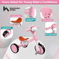 Tricycle for Toddlers 1-3 Year Olds, Toddler Balance Bike for Boys Girls 2-4, Toddler Tricycle with Light & Music Front, Kids Bi