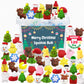 Christmas Party Favors, 120Pcs Squishies Toys For Kids, Mochi Squishy Bulk, Kawaii Mini Squeeze Toys, Goodie Bag Stuffers, Class