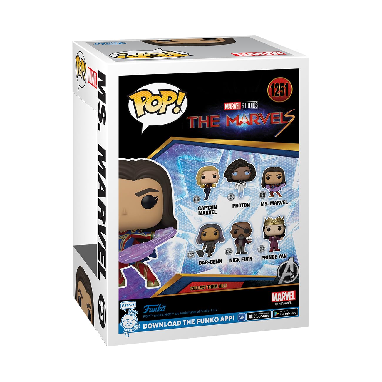 Funko Pop! Vinyl: The Marvels - Ms. Marvel - Collectable Vinyl Figure - Gift Idea - Official Merchandise - For Kids & Adults - Movies Fans - Model Figure For Collectors And Display