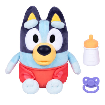 Bluey Care and Cuddle Soft Baby Toy Plush  11   Interactive Electronic Baby Plush Toy with 10 Different Sounds  Cuddly Soft Toys for Ages 3+