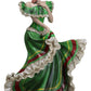 Ebros Gift Dia De Los Muertos Sugar Skull Green Gown Skeleton Ceremonial Dancer Figurine Day Of The Dead Vivas Calacas Traditional Folklore Mexico Latin Cultural Sculpture