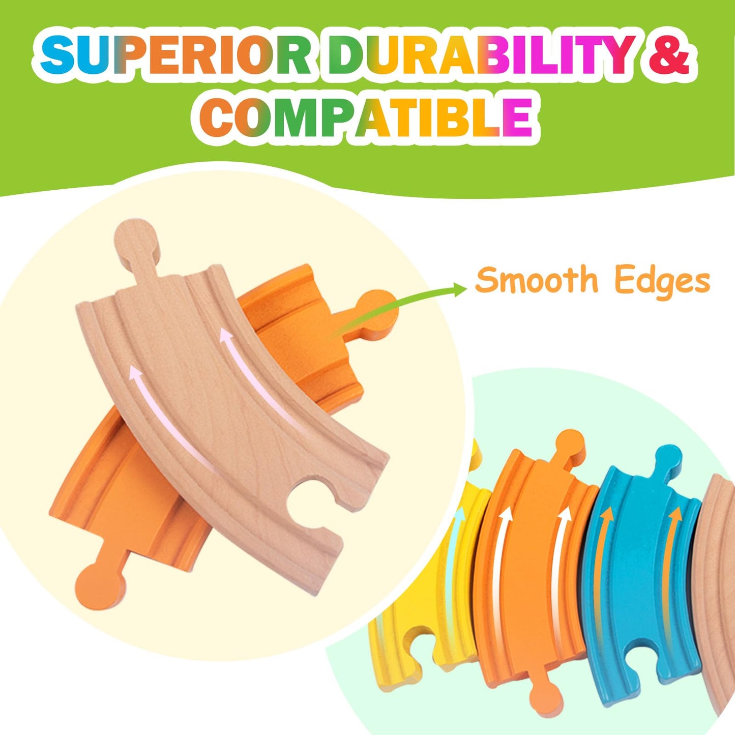Train Set For Toddlers 18 Months+ Animal Wooden Train Set Toys For Toddler, Montessori Toys For 2 Year Old, Magnetic Train Toys