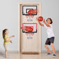 Sosation 2 Pcs Mini Basketball Hoop with 4 Basketball  Sticky Hook  Pump  Indoor No Drilling Basketball Hoop Decompress Game for Kid mature-themed Gift(Classic Style)