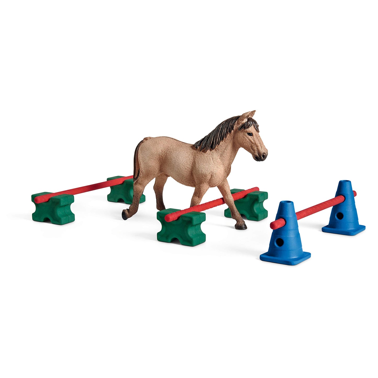 Schleich Farm World, Horse Toy For Girls And Boys, Pony Slalom Playset With Horse Figurine 12-Piece Set, Ages 3+