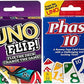 Unos Phase 10 And Uno Flip Two Pack