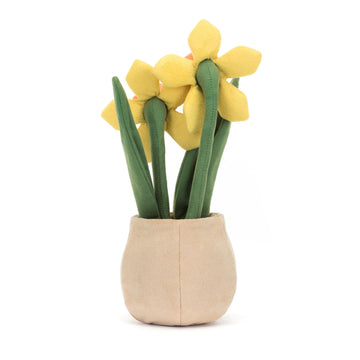 Jellycat Amuseables Daffodil Pot Stuffed Toy, 12 Inches | Plant And Flower Plush | Fun D  Cor And Gift