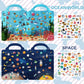 Aannanl Reusable Sticker Book for Toddlers 2-4 Years, 6 Sets of Puffy Sticker Books for Kids Ages 1-3 and 2-4 Years Old Book for