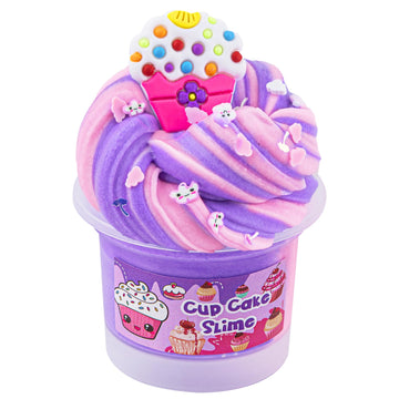 Dual Color Butter Slime, Super Soft And Non-Sticky Pink & Purple Slime, Slimes Party Favors For Kids, Slimes Sensory Toys For Bi