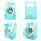 Deao Washing Machine Toy For Kids Dollhouse Furniture Pretend Play Household Appliance Realistic Sounds With Lights Laundry Play Set With Rotatable Roller For Boys Girls
