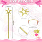 Meanplan 36 Pcs 13 Inch Fairy Wands Princess Magic Star Wands Fairy Angel Witch Sticks Fairy Costume Accessories for Women Girls