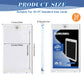50 Pcs 55 Pt Acrylic Magnetic Card Holders(2.5 x 3.54 Inch)  One Touch Card Holder Clear Card Protectors Hard Plastic Magnetic Card Case for Sports Baseball Trading Card Storing Displaying