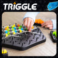 Fat Brain Toys Triggle - Stretch Four To Score [Fun Family Brainteaser Strategy Game For Kids, Teens, & Adults] Rubber Band Tria