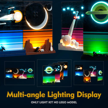 Vonado Light Kit Compatible With Lego Tales Of The Space Age, Voice Control Lighting Compatible With Lego Space Age 21340 Building Set (No Model), Diy Creative Decor 21340 Lights (Only Lights)