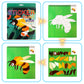 Sticker For Kids Ages 4-8,8-10 Sticker Paint Books, Stickers For Kids Sticker Book For Birthday Party Favor Gift, Car Road Plane Travel Toy Activity Books (Animal+Ocean+Insect+Vehicle)