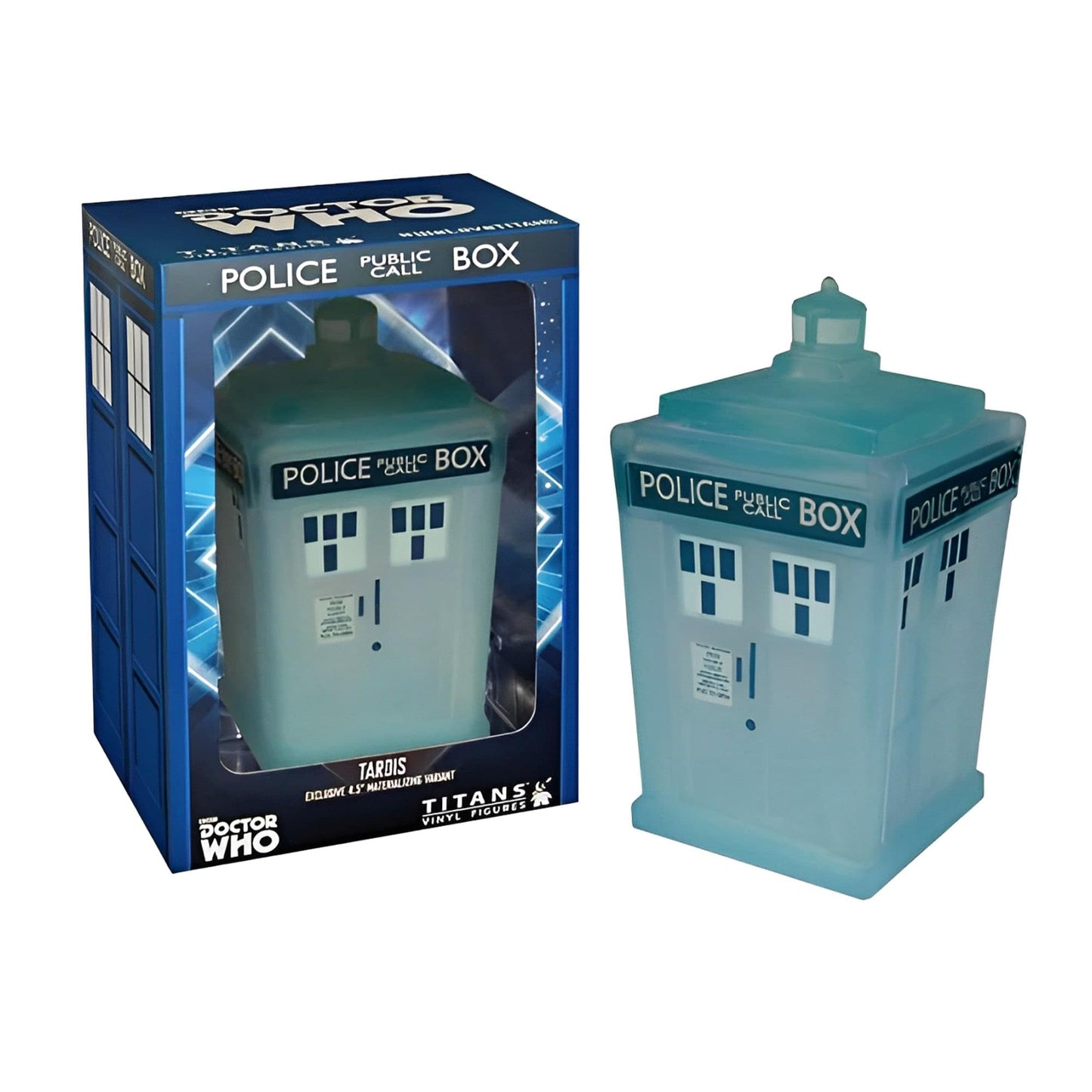Doctor Who 4.5' Tardis Vinyl Figure, Materializing Variant