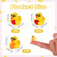 75pcs Back to School Mini Resin Ducks  3 Style Tiny Small Resin Themed Duck Back to School Miniature for DIY Dollhouse Garden Bonsai Micro Landscape