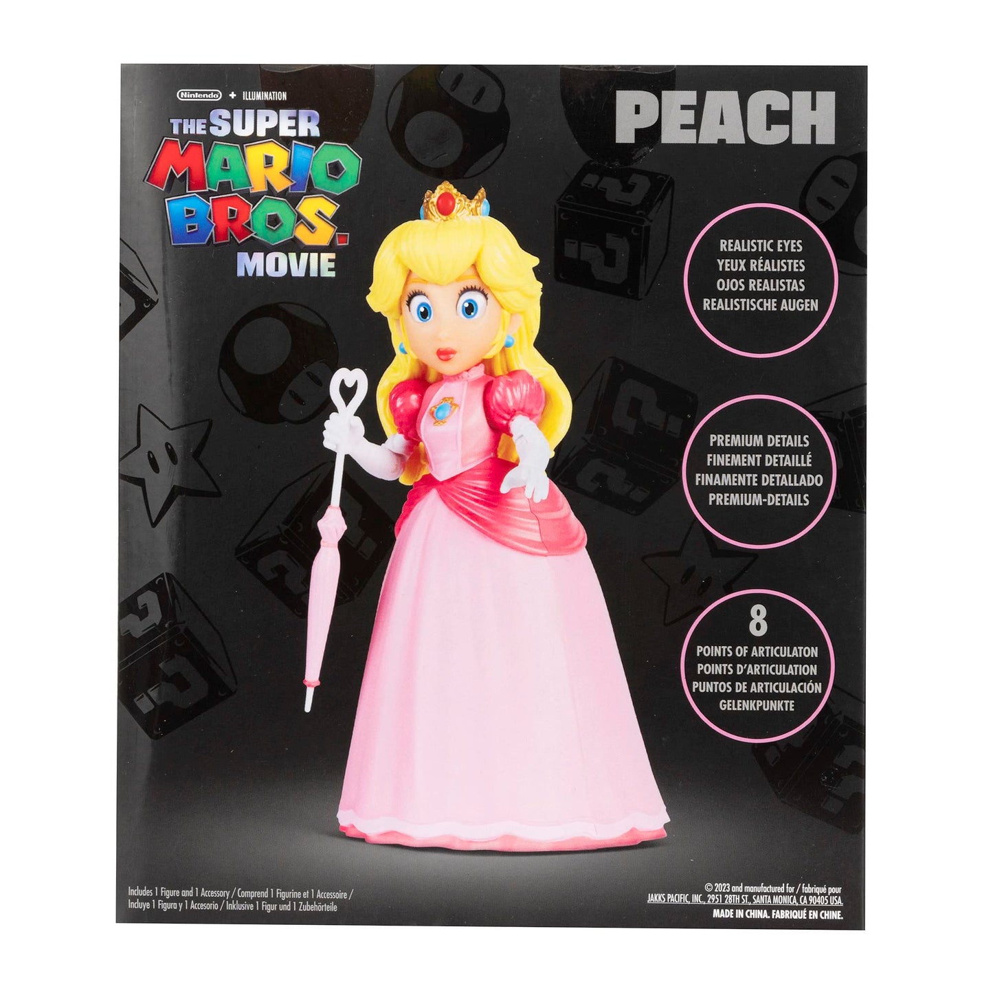 Nintendo The Super Mario Bros. Movie Peach 1.5' Mini Figure