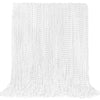 YAXINRUI 144 PCS White Mardi Gras Beads, 33'' White Bead Necklaces Party Costume Necklace Round Parade Throw Beads in Bulk for M