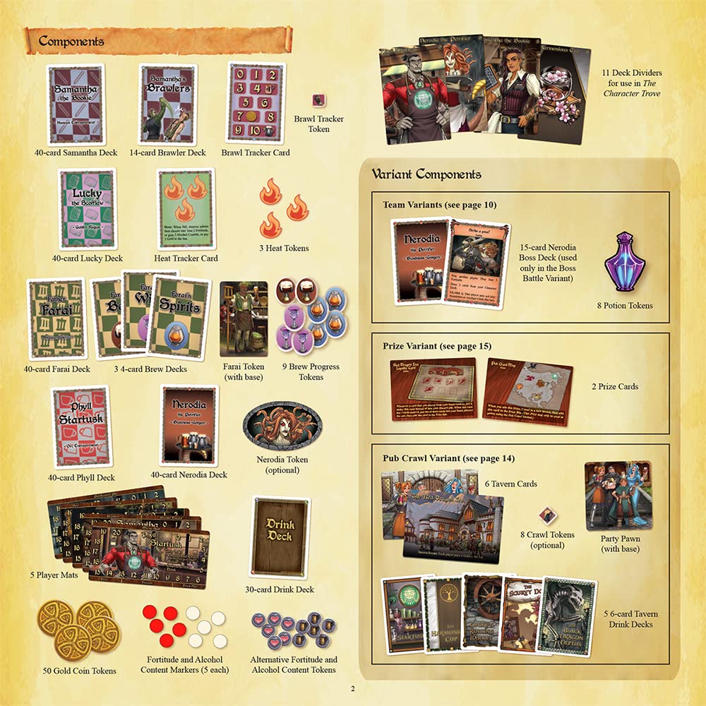 Slugfest Games: Red Dragon Inn 8, The Pub Crawl, Five New Characters, Can be Played with All Expansions, New Prize Cards Inside,