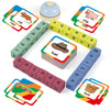 Edulok Word Race Cube Game, Phonics Matching Games For Kids, Wooden Alphabet Letter Blocks, Educational Reading Spelling Games,