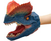 Gemini&Genius Dinosaur Toys Dilophosaurus Hand Puppets Halloween Scary Toys Soft Rubber Role Play Animal Head Puppets, Toy Gifts