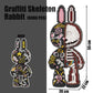 HONLANCH Micro Building Blocks Set - Animal Graffiti Skeleton Rabbit, 8000PCS, 21.6 inches, Plastic, Model MP8003, Gift for All Ages