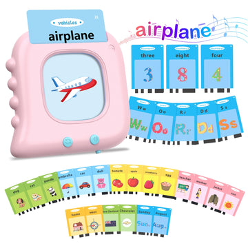 Alphabet Flash Cards, 384 Sight Words Talking Flash Cards, Abc Learning Toys For Kids,Pocket Speech For Toddlers Learning Alphab