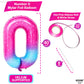Katchon, 0 Rainbow Balloons Number - Huge, 40 Inch Zero Number Balloon | Rainbow Balloons Birthday Decorations | Pink Blue Number 0 Balloons | Rainbow Party Supplies | Rainbow Birthday Decorations