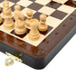 House Of Chess - 10 Inch Wooden Magnetic Folding Travel Chess Set/Board With 2 Extra Knights, 2 Extra Pawns, 2 Extra Queens And